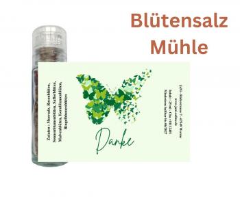 Danke Gewürzmühle mit Blütensalz (ab 50 Stück)